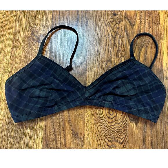 Commando Women’s Bralette – Tartan Plaid, Size M/L Preloved Luxe Microfiber - Picture 1 of 7